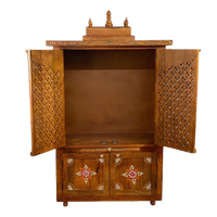 Divantra Teak Wood Mandap (Teak) Open Door view