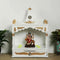 Divya Prakostha Pooja Mandir Wall Mount without Door (White Gold) (Limited Edition) lifestyle view