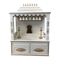 Divyam Teak Wood Mandap (White) front view
