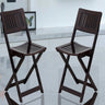 Flecto Solid Wood Living Room Chair (Brown)
