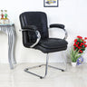 Frostic Visitor Chair with Armrest (Black)