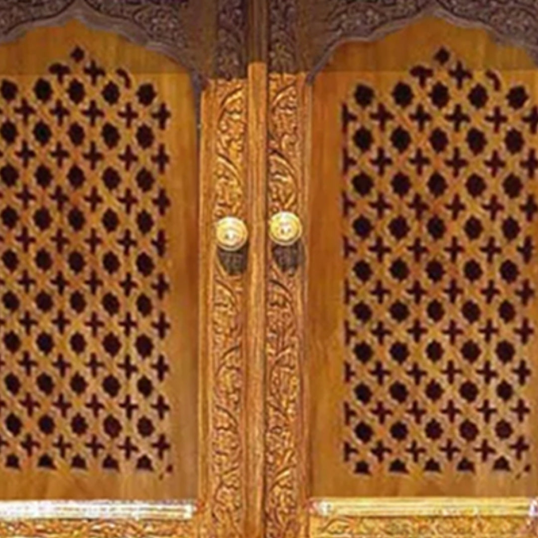 Giridhari Teak Wood Mandir (Teak) close view
