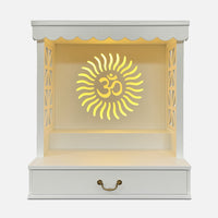 Girivasa Teak Wood Mandap (White) front view