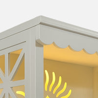 Girivasa Teak Wood Mandap (White) zoom image