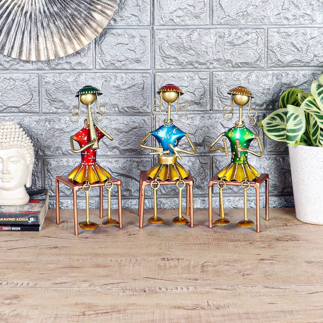 Gorciak Handpainted Metal Art (Set of 3) lifestyle view