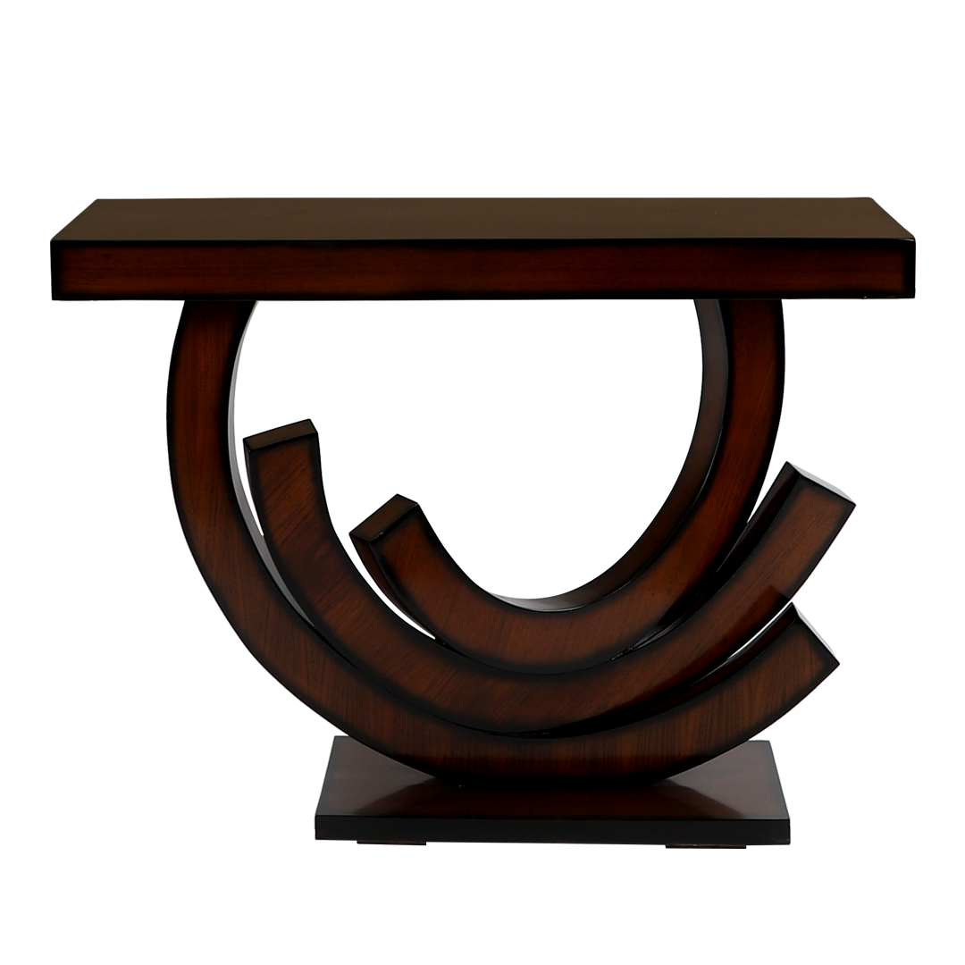 Warc Solid Wood Console Table (Brown)