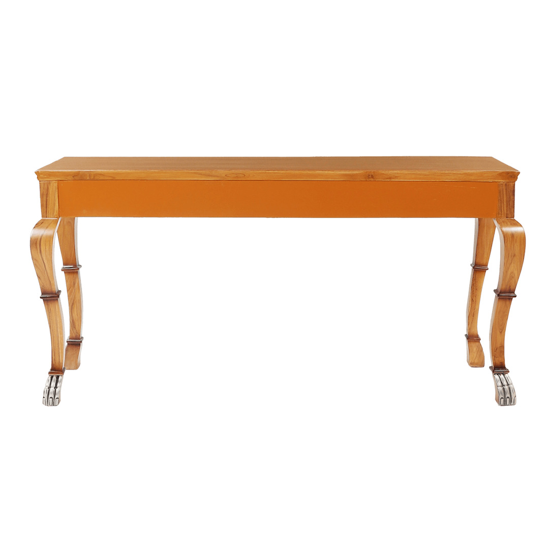 Lustrous Solid Wood Console Table (Teak)