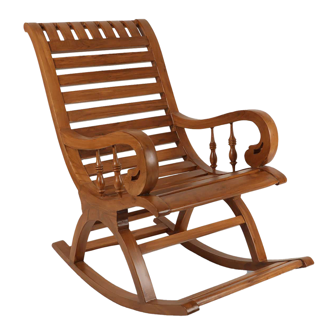 Omaha Teak Wood Rocking Chair (Teak)