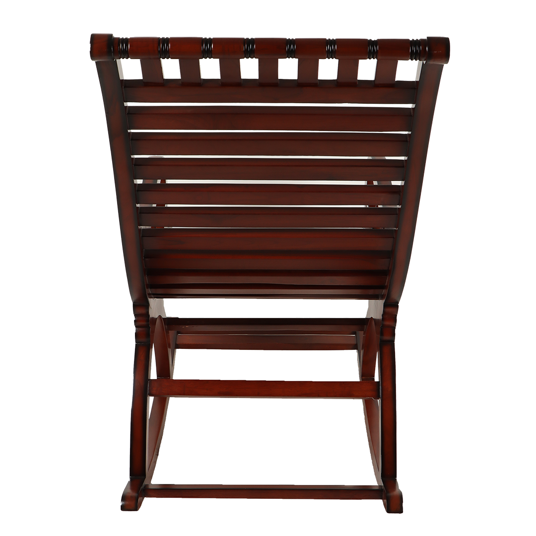 Colorodo Teak Wood Rocking Chair (Brown)