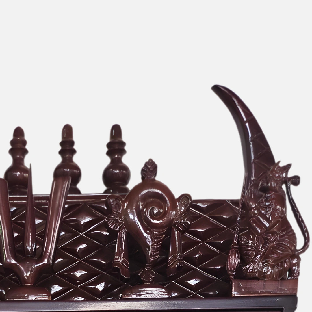 Kanish Teak Wood Mandap (Brown) zoom view