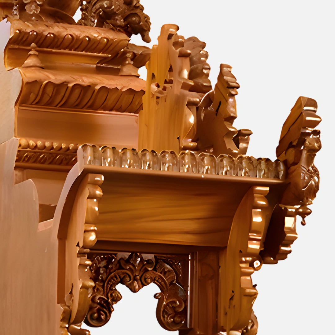 Kapali Teak Wood Mandap (Teak) carving