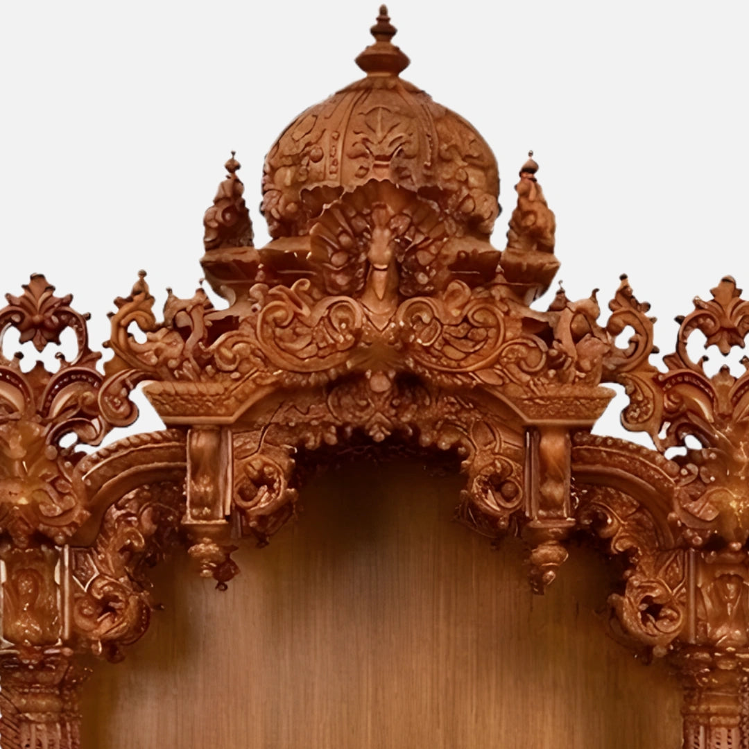 Kapali Teak Wood Mandap (Teak) dome