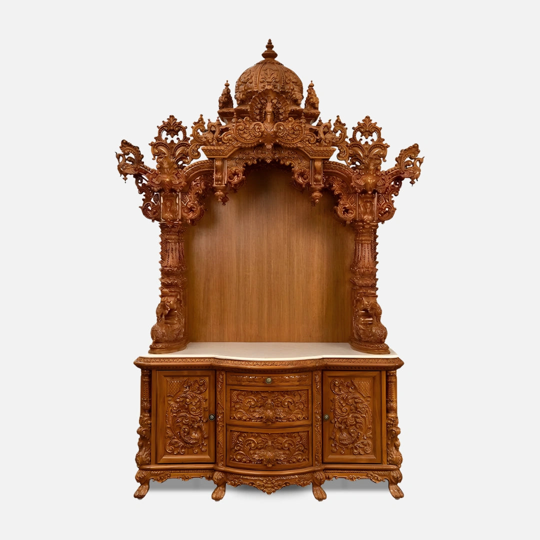 Kapali Teak Wood Mandap (Teak) front