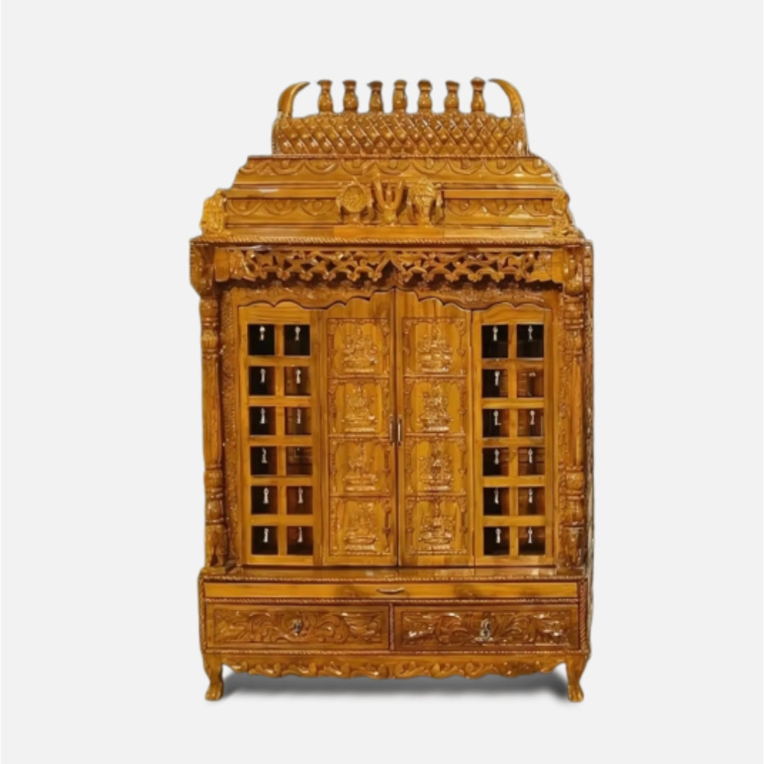 Kaveri Teak Wood Mandap (Teak) Front view