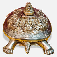 Kurma Tortoise Brass Idol back view