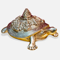 Kurma Tortoise Brass Idol side angle
