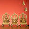 Lakshmi Ganesha Saraswati Brass Idol 5 lifestyel view