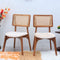 Lattice Teak Wood Dining Chair (Teak Gold) lifestyle view