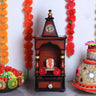 Aradhya Wall Mount Pooja Mandir (Brown Gold)