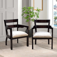 Lifestyle Image of Projakto Teak Wood Living Room Chair (Brown)