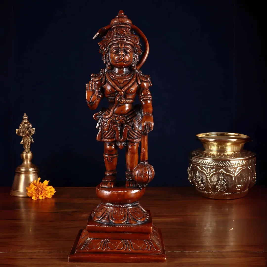 Lord Hanuman brass idol 5 lifestyle view