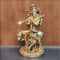 Lord Krishna Brass Idol with Cow lifestyel view
