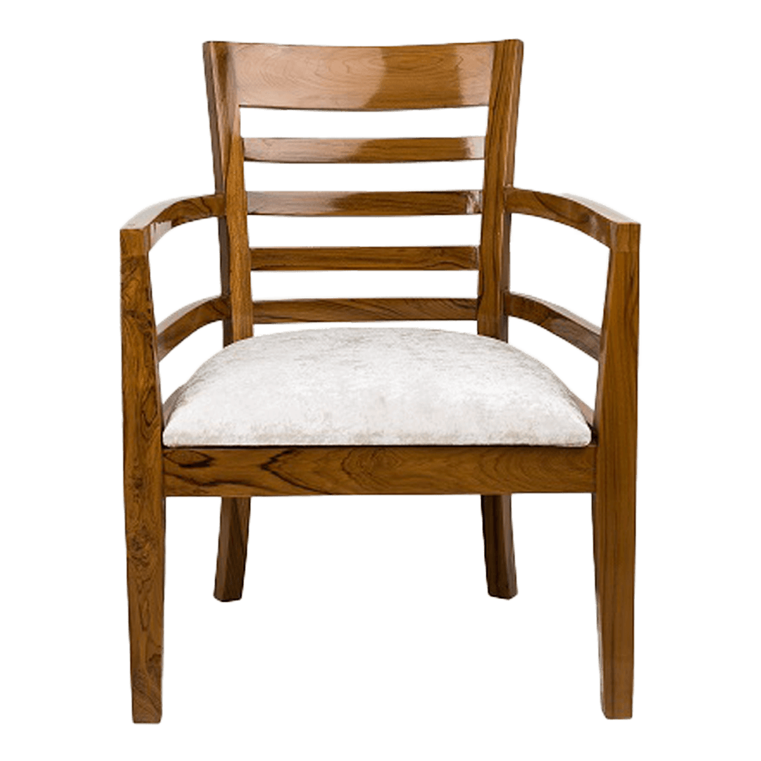 AURA Teak Wood Arm Chair (Teak)