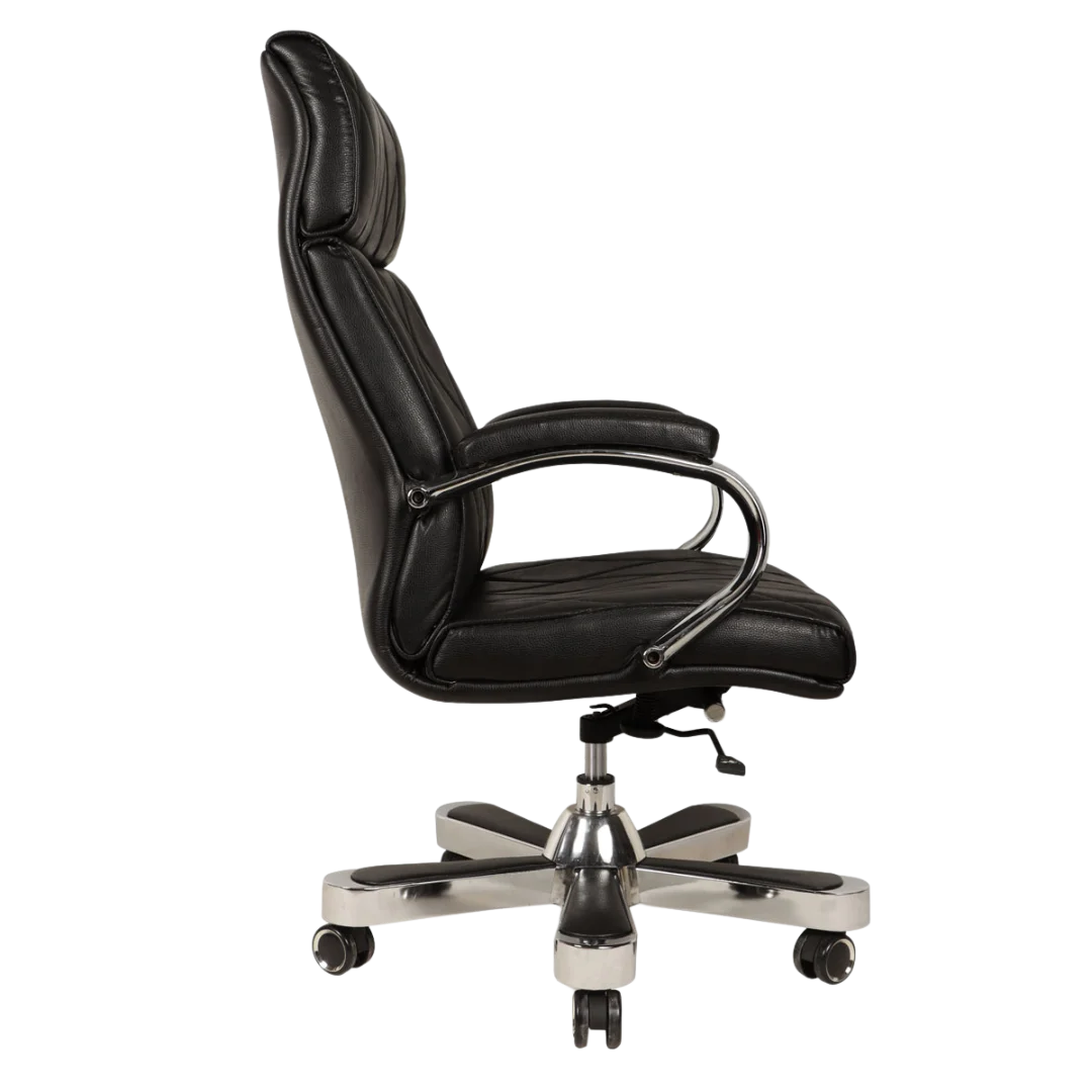 Mafiant Big & Tall High Back Office Executive Chair (Black) Side Angle