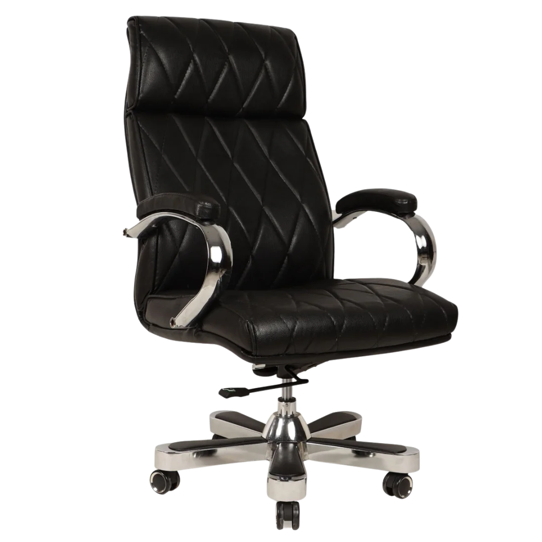 Mafiant Big & Tall High Back Office Executive Chair (Black) Side View