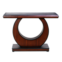 Maronze Solid Wood Console Table in Brown color front view