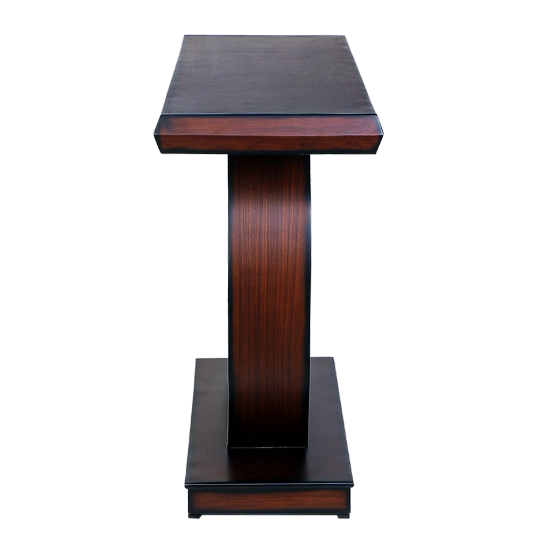 Maronze Solid Wood Console Table in Brown color side view