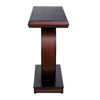 Maronze Solid Wood Console Table in Brown color side view