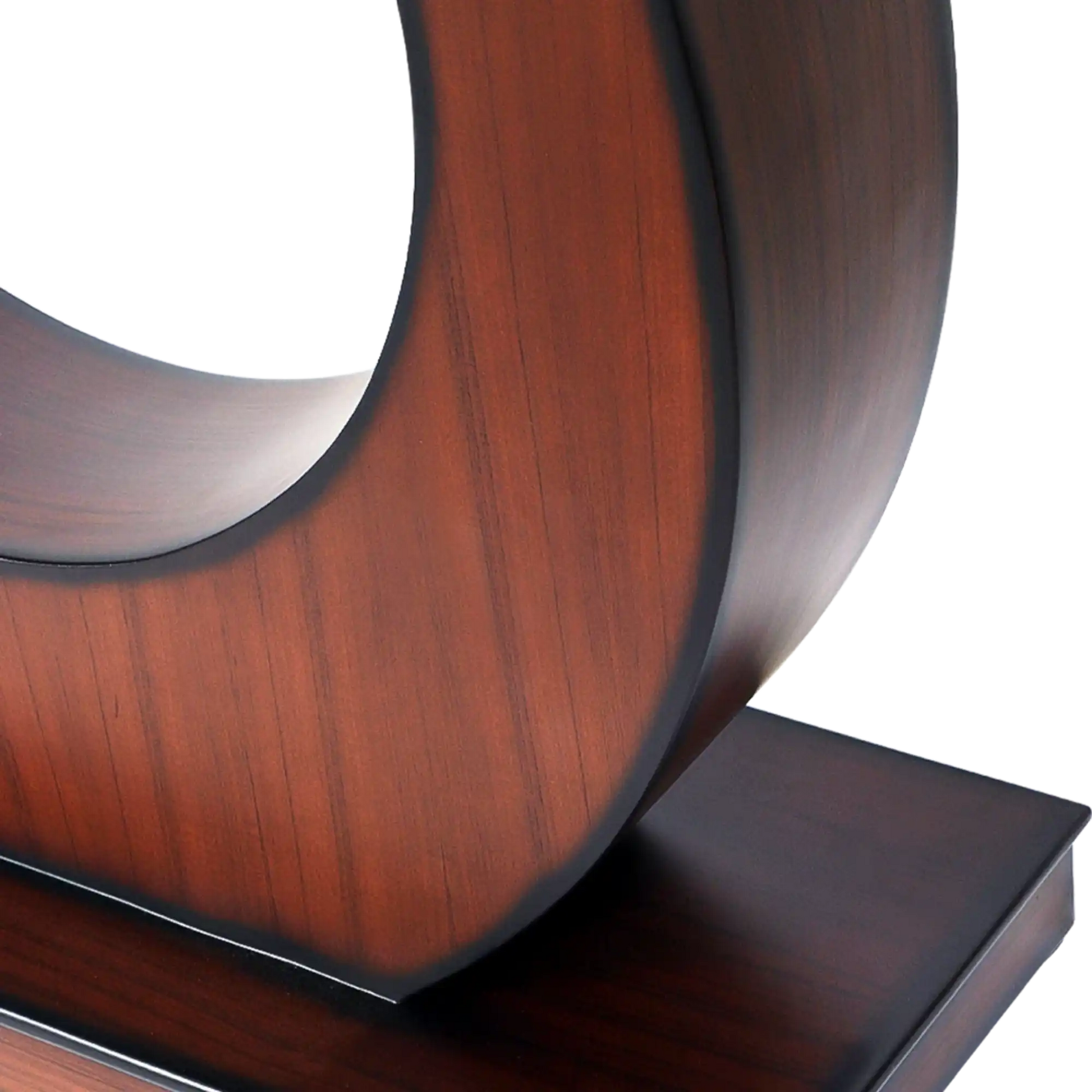 Maronze Solid Wood Console Table in Brown color zoom view