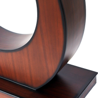 Maronze Solid Wood Console Table in Brown color zoom view