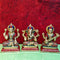 Multicolor Brass Laxmi Ganesh Saraswati Idol lifestyle view
