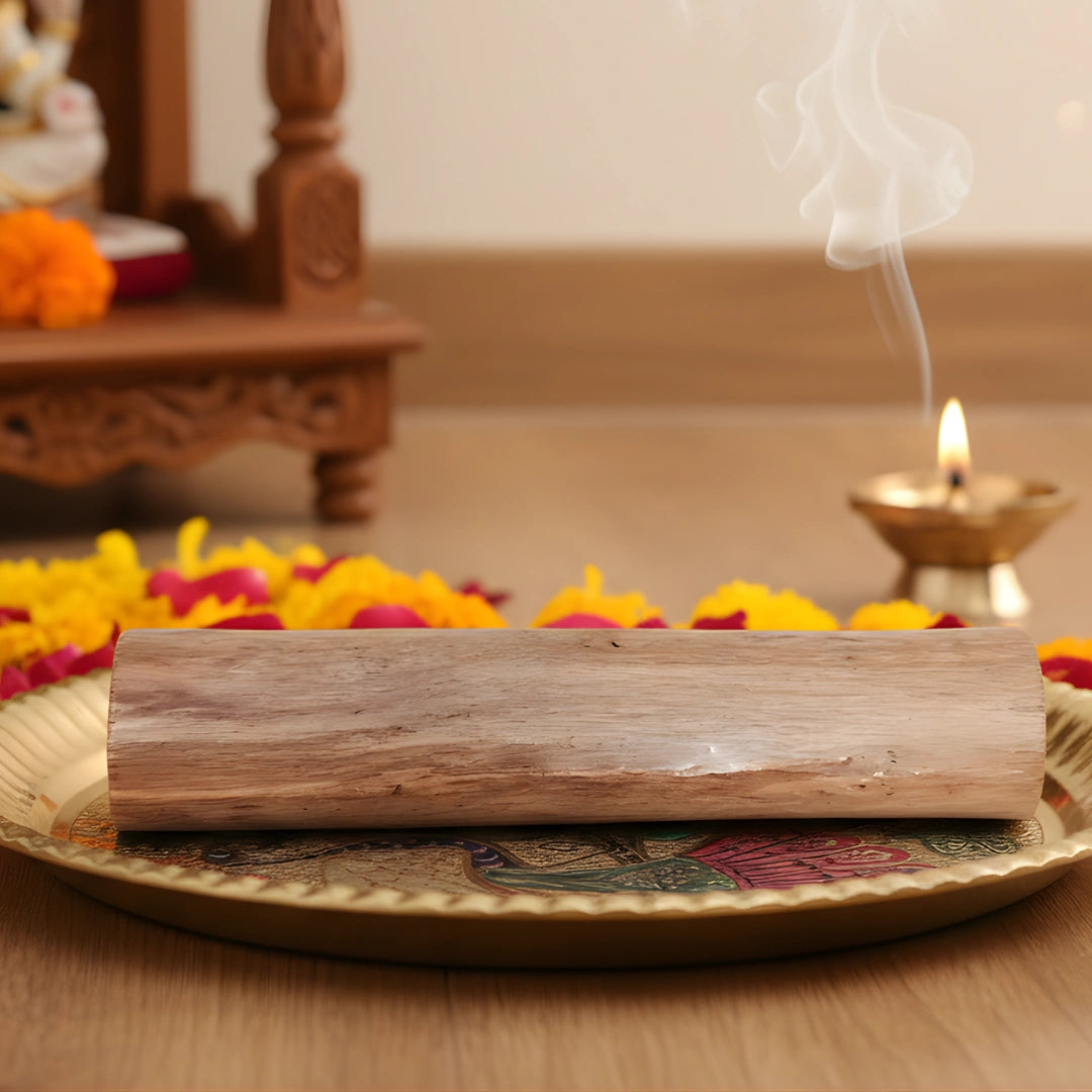 Natural Chandan Wood Stick for Pooja lifestyel view