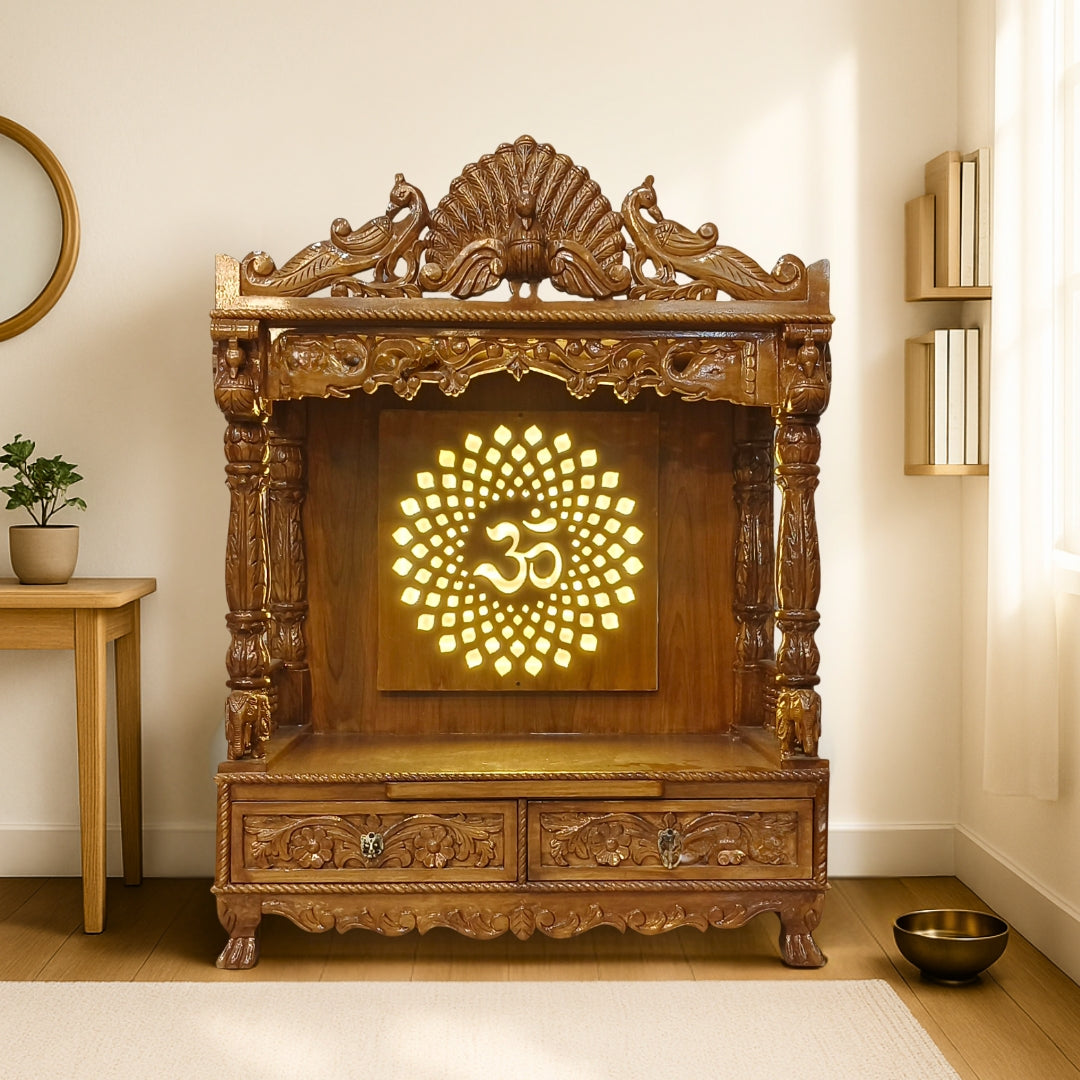 Nitya Teak Wood Mandir (Teak) lifestyel view