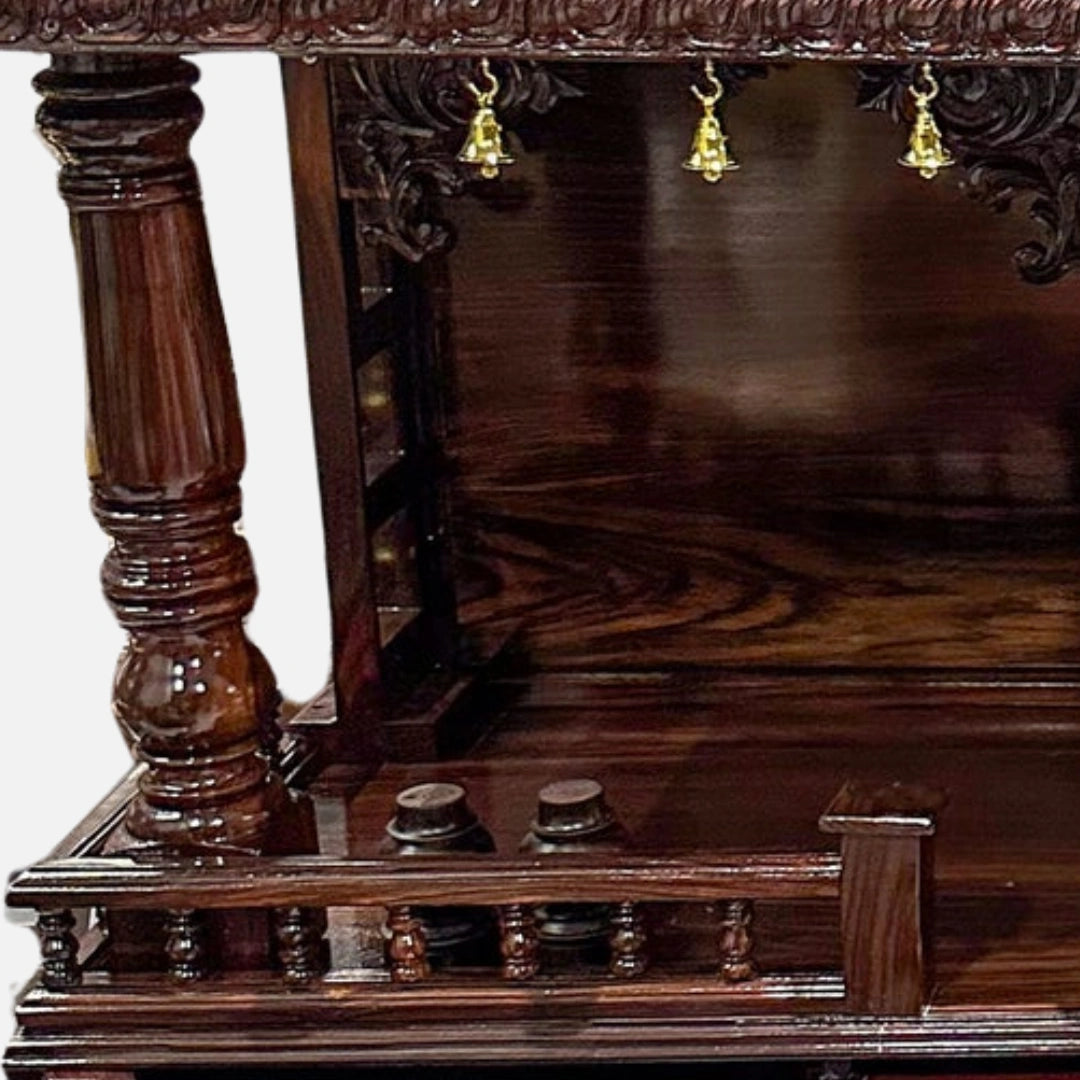 Nivya Teak Wood Mandap (Brown) zoom view