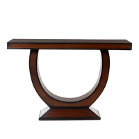 Nobilic Solid Wood Console Table in Brown color back view