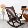 Omaha Teak Wood Rocking Chair (Brown)
