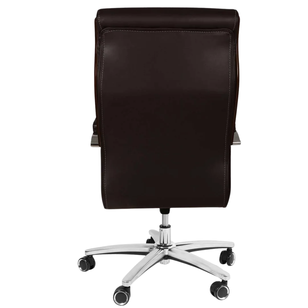 Onesta High Back Office Executive Chair (Brown) Back View