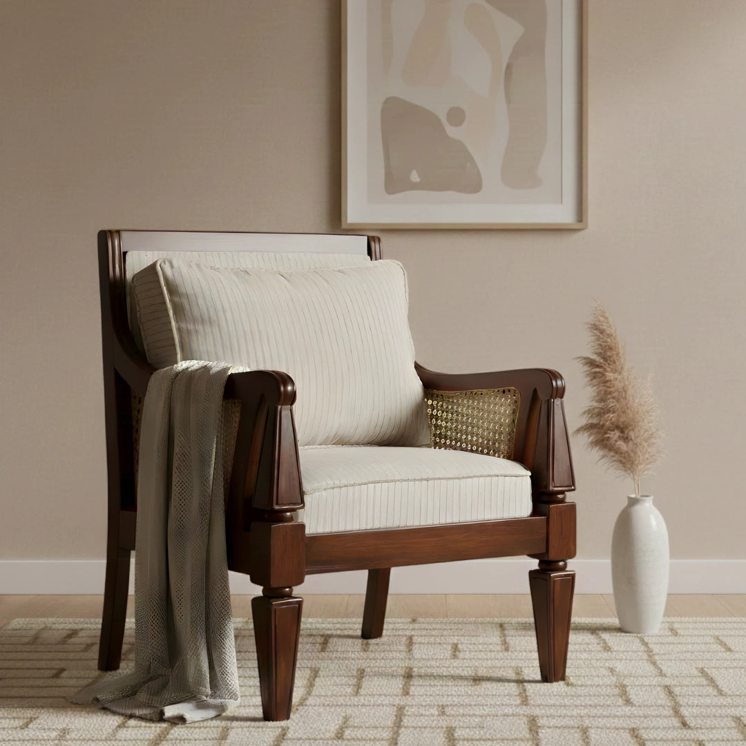 Orion Teak Wood Lounge Chair (Teak)lifestyle image