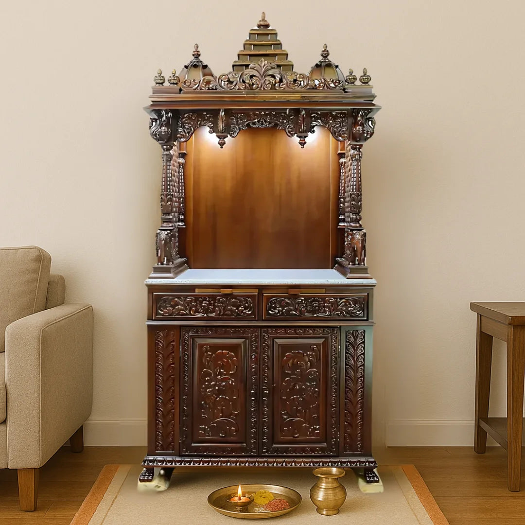 Padmanidhi Teak Wood Mandap (Brown) life style view