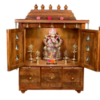 Pavitraa Teak Wood Mandir (Teak) Open Door view