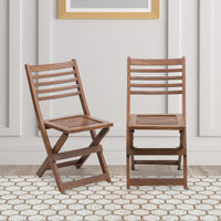 Portico Solid Wood Living Room Chair (Teak) Lifestyle Image