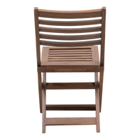 Portico Solid Wood Living Room Chair backside view (Teak)