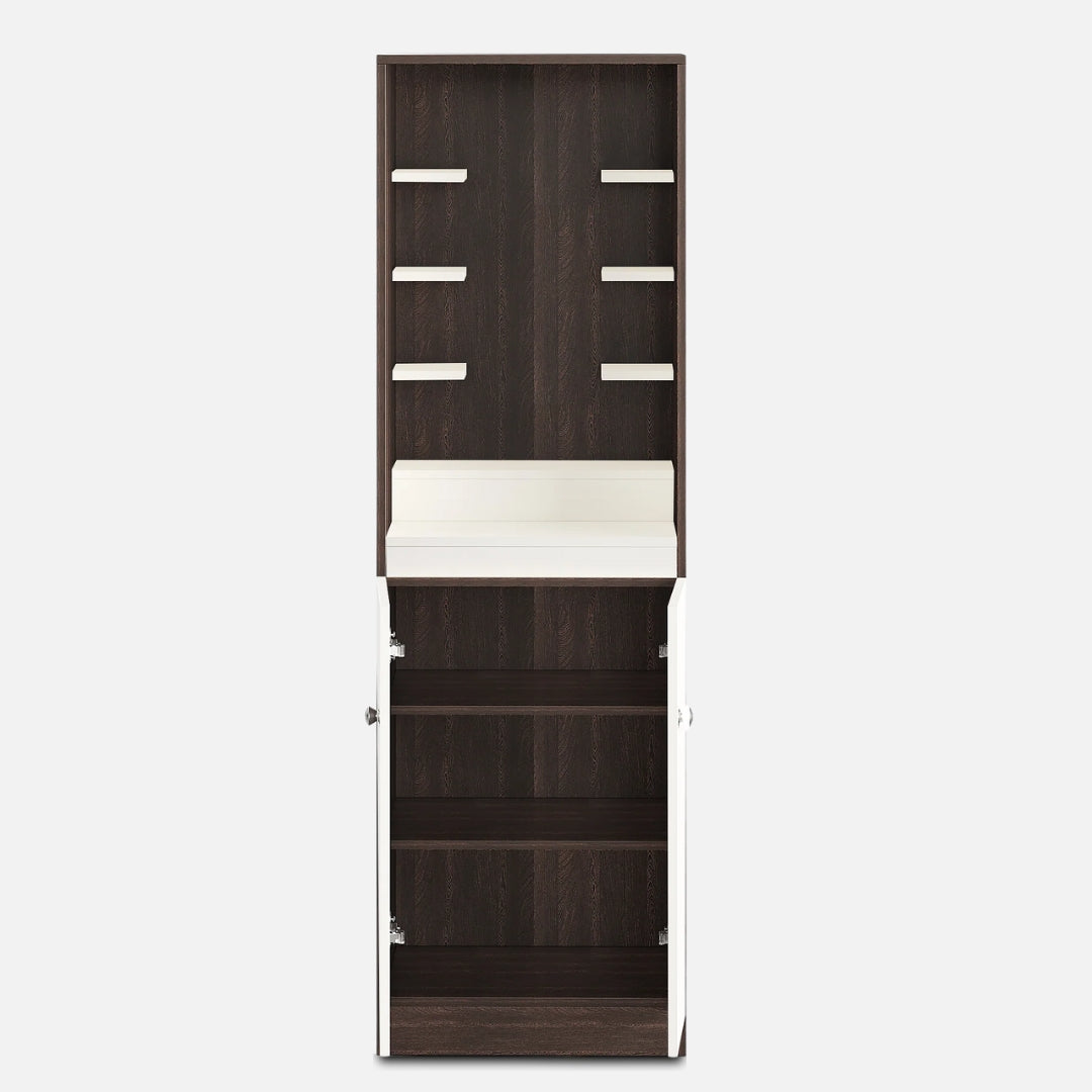 Prabhas Teak Wood Mandap (Wenge White) open door front view