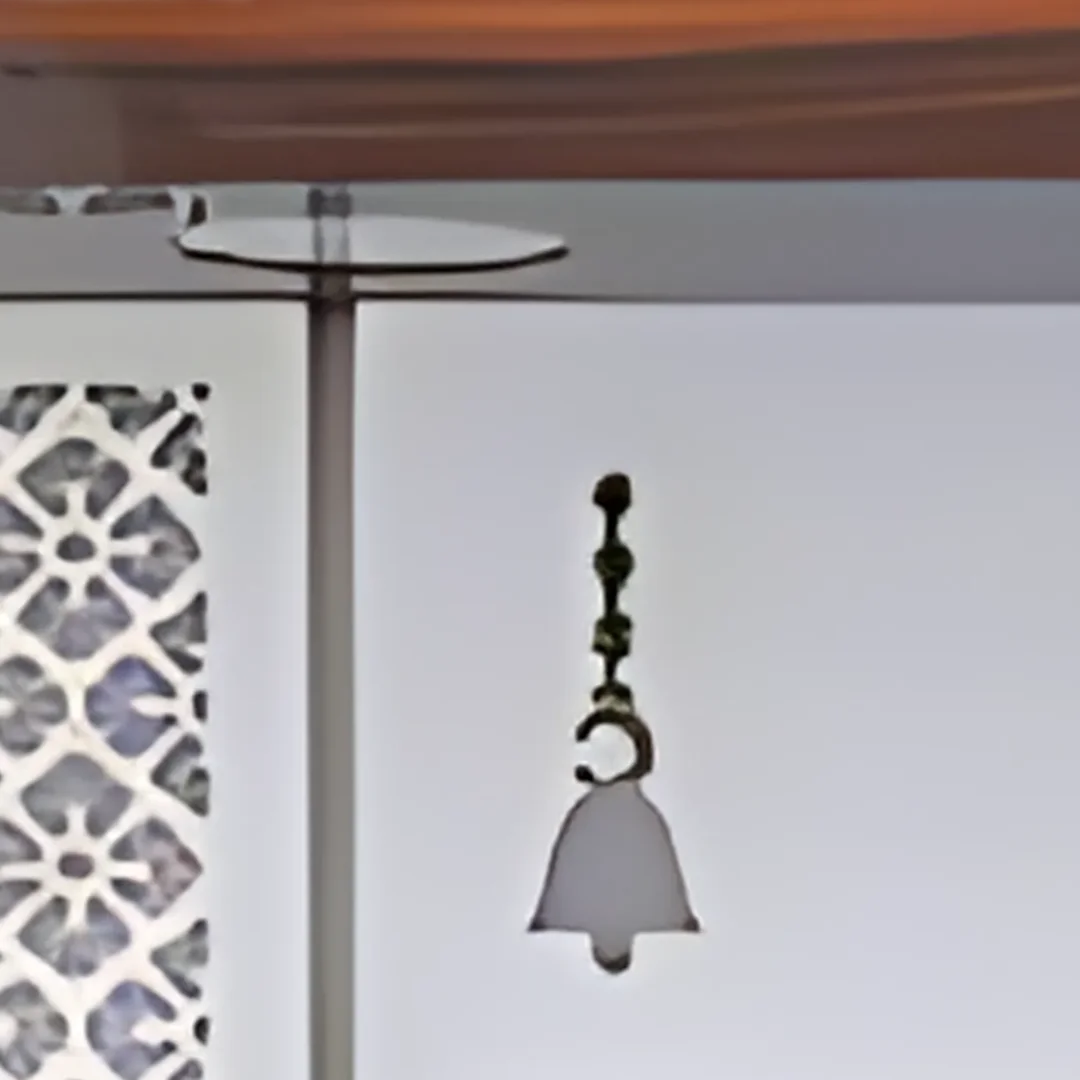 Prakasham Wooden Pooja Mandir (White)close view