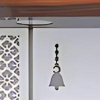 Prakasham Wooden Pooja Mandir (White)close view