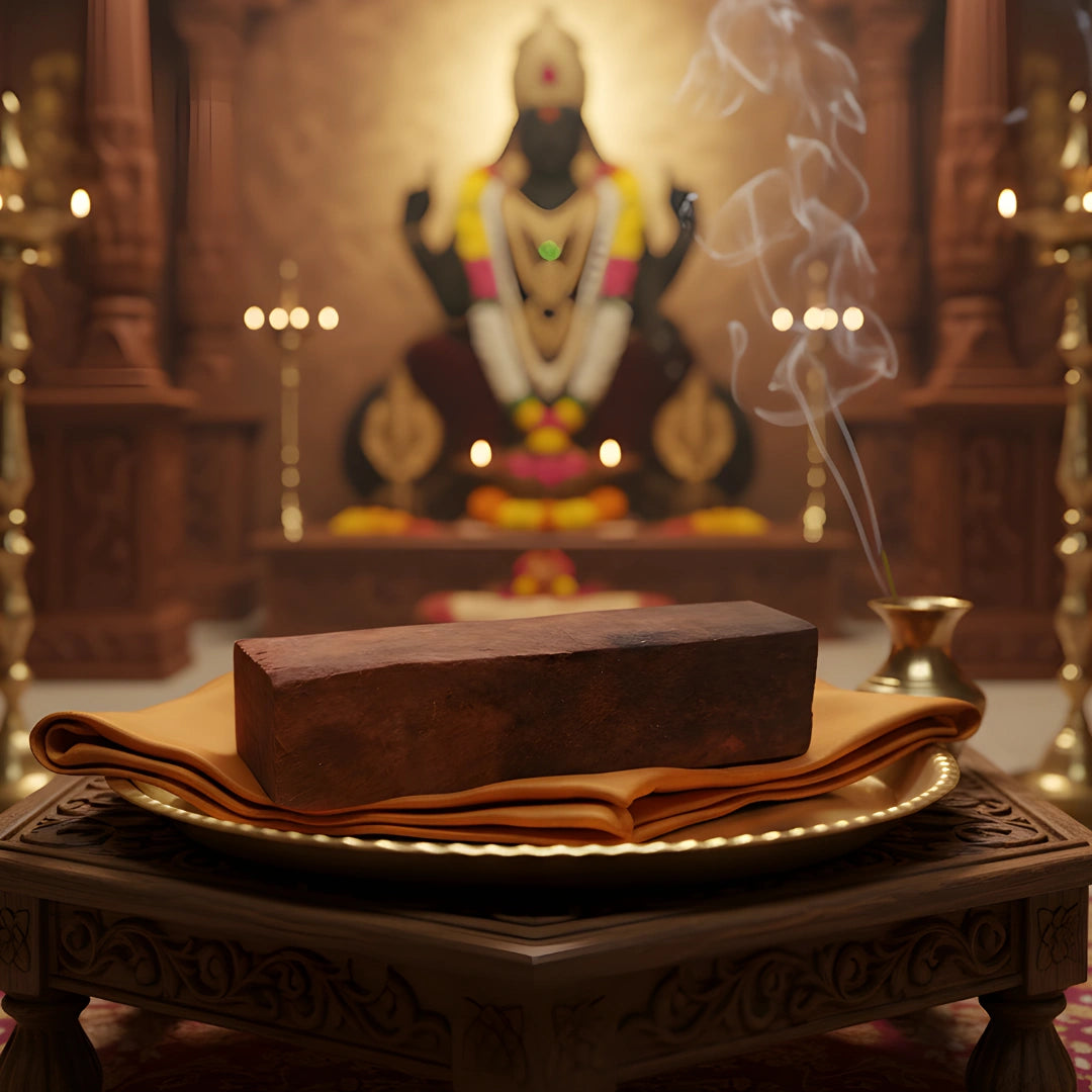 Premium Red Chandan Stick for Pooja lifestyle view